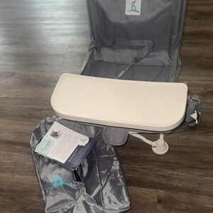 Hiccapop Gray Portable Booster Chair
